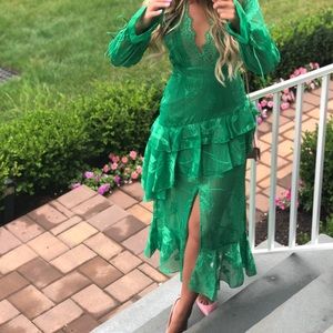 ASOS Dark Pink brand green dress